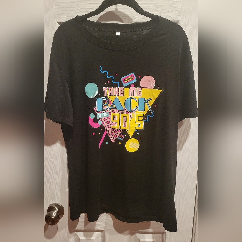 Retro 90s T-Shirt - Black